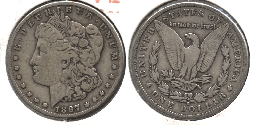 1897-S Morgan Silver Dollar Fine-12 #a