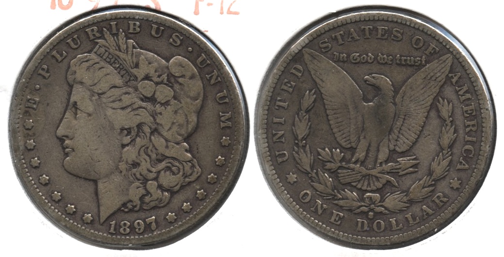 1897-S Morgan Silver Dollar Fine-12 #b