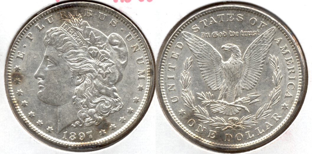 1897 Morgan Silver Dollar AU-50 i