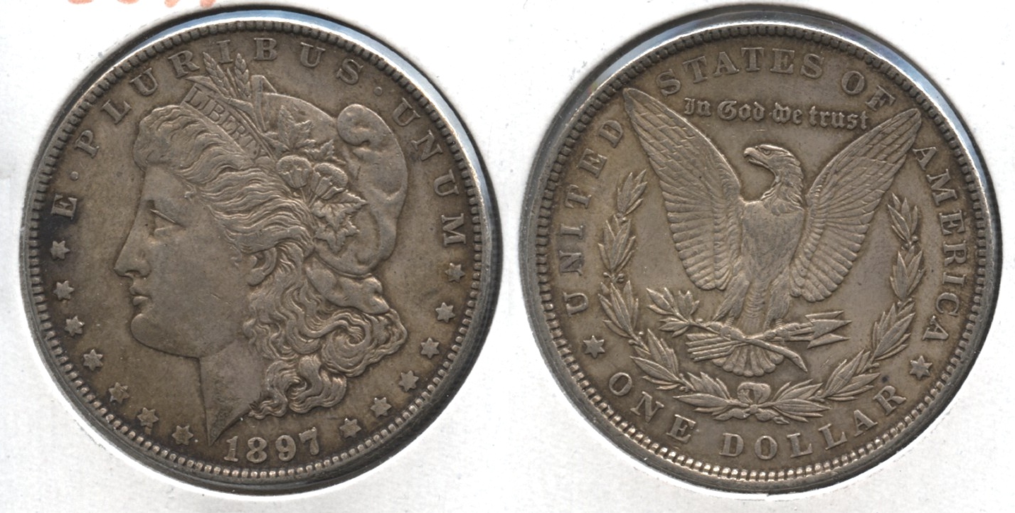 1897 Morgan Silver Dollar AU-50 #l