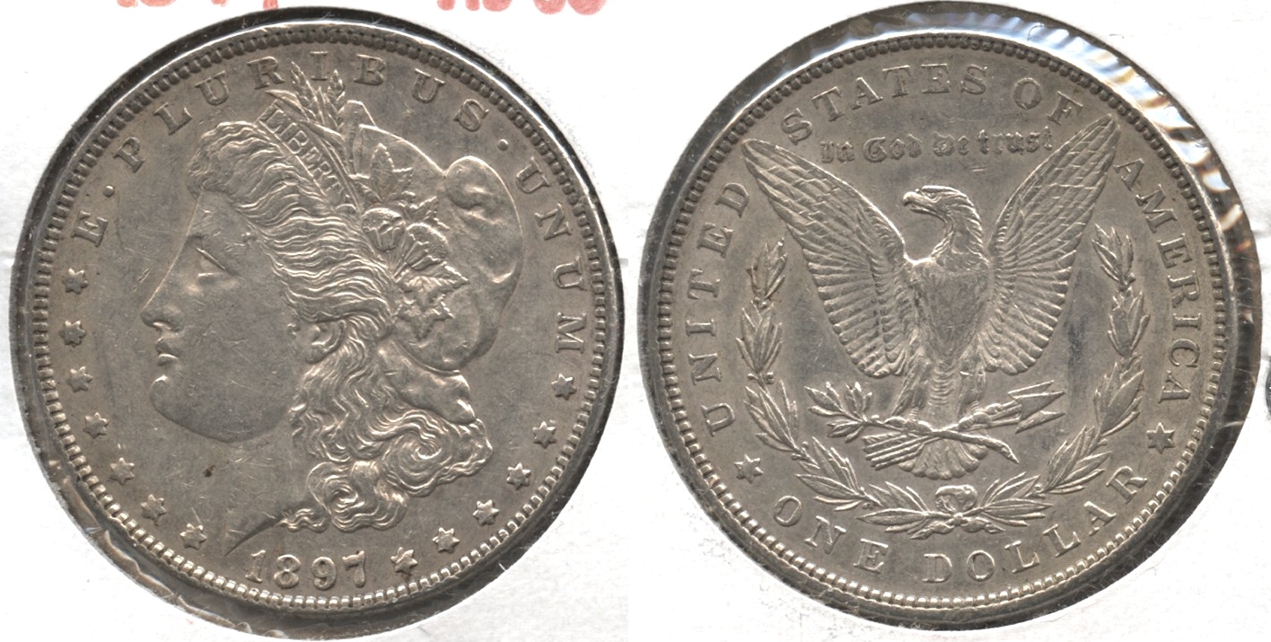 1897 Morgan Silver Dollar AU-50 #m