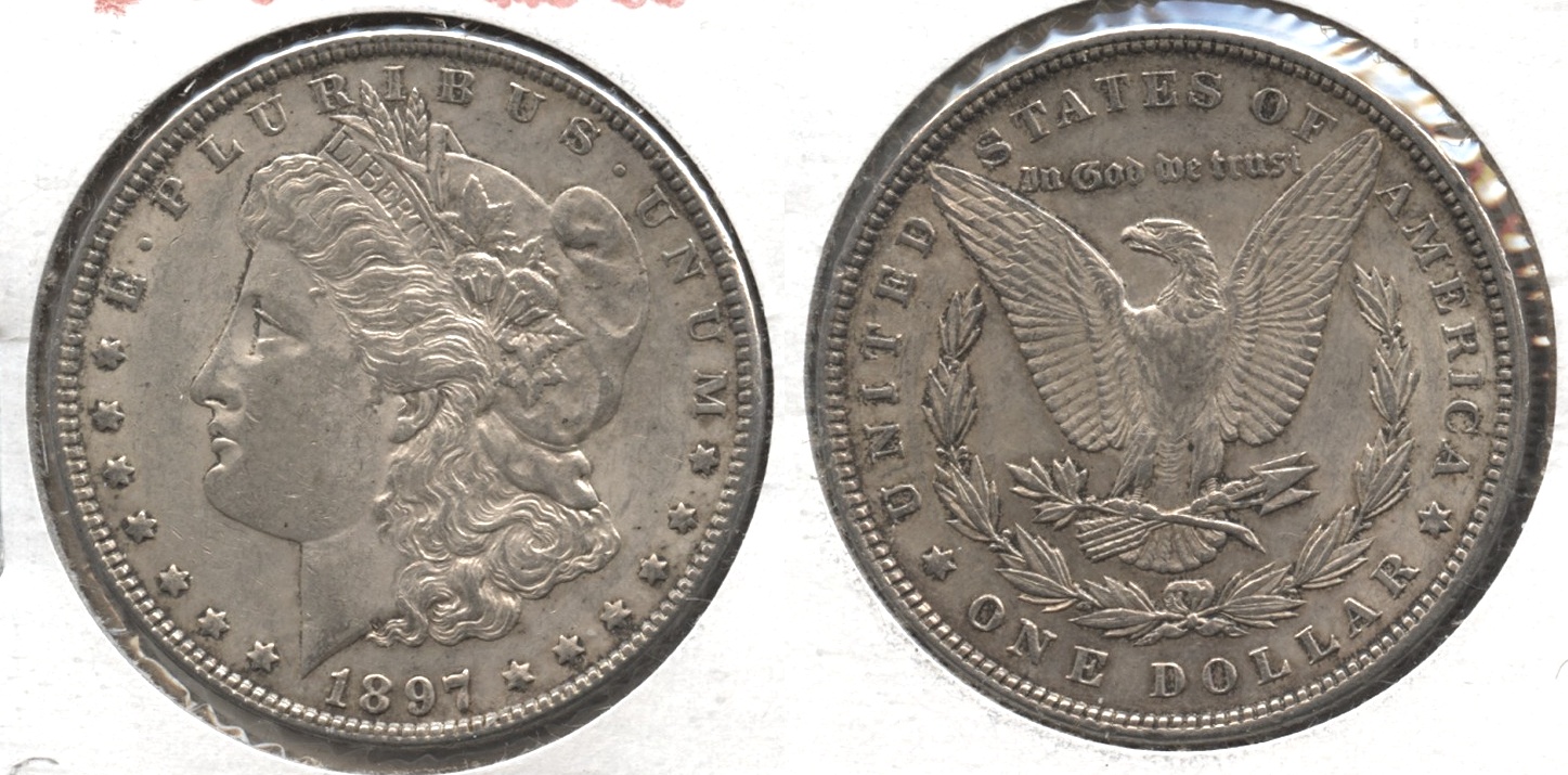 1897 Morgan Silver Dollar AU-50 #r