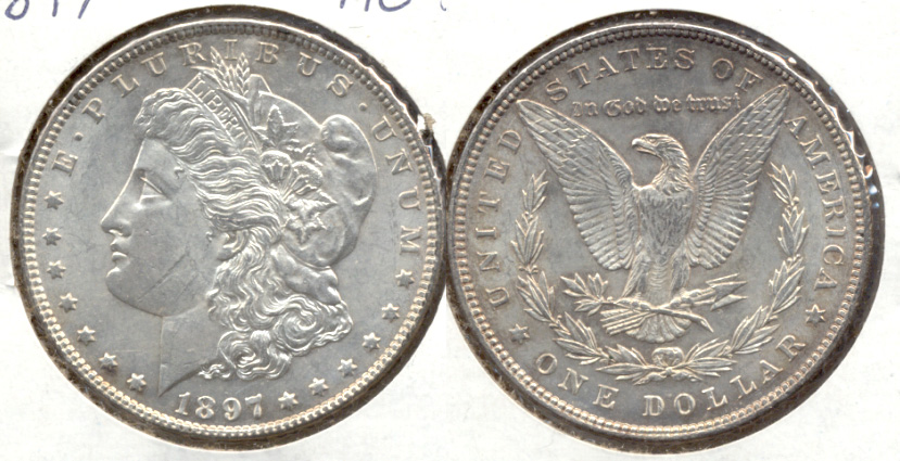 1897 Morgan Silver Dollar AU-55