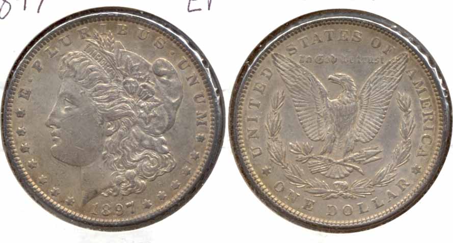 1897 Morgan Silver Dollar EF-40 d