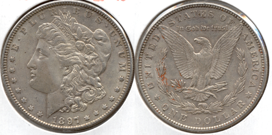 1897 Morgan Silver Dollar EF-40 h