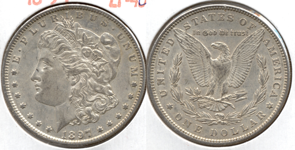 1897 Morgan Silver Dollar EF-40 j