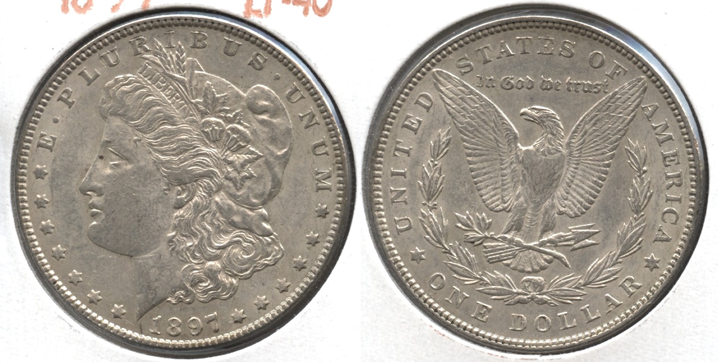 1897 Morgan Silver Dollar EF-40 #n
