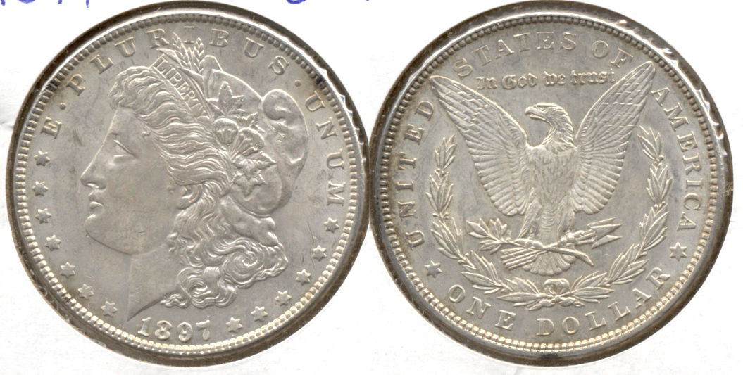 1897 Morgan Silver Dollar EF-45 a