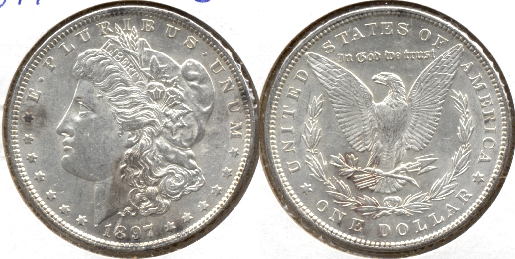 1897 Morgan Silver Dollar EF-45 b