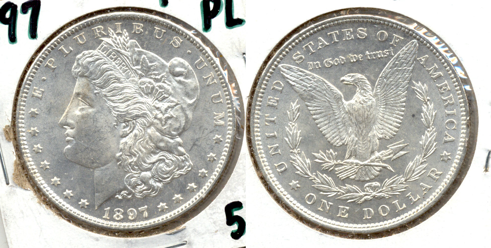 1897 Morgan Silver Dollar MS-60 b
