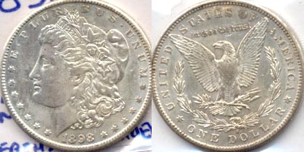 1898-S Morgan Silver Dollar AU-55