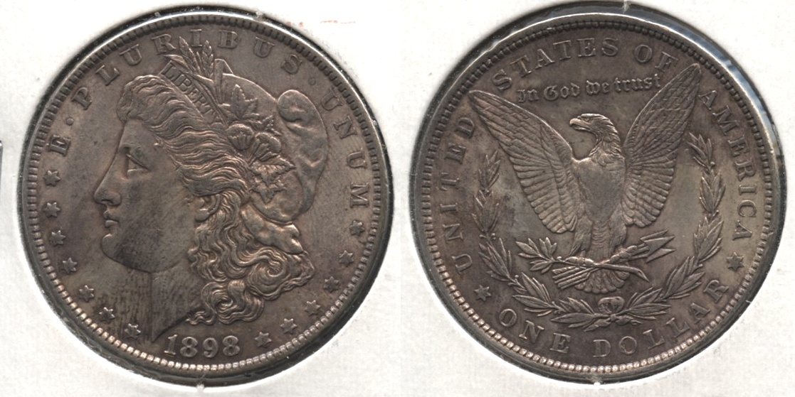 1898 Morgan Silver Dollar AU-50 #l