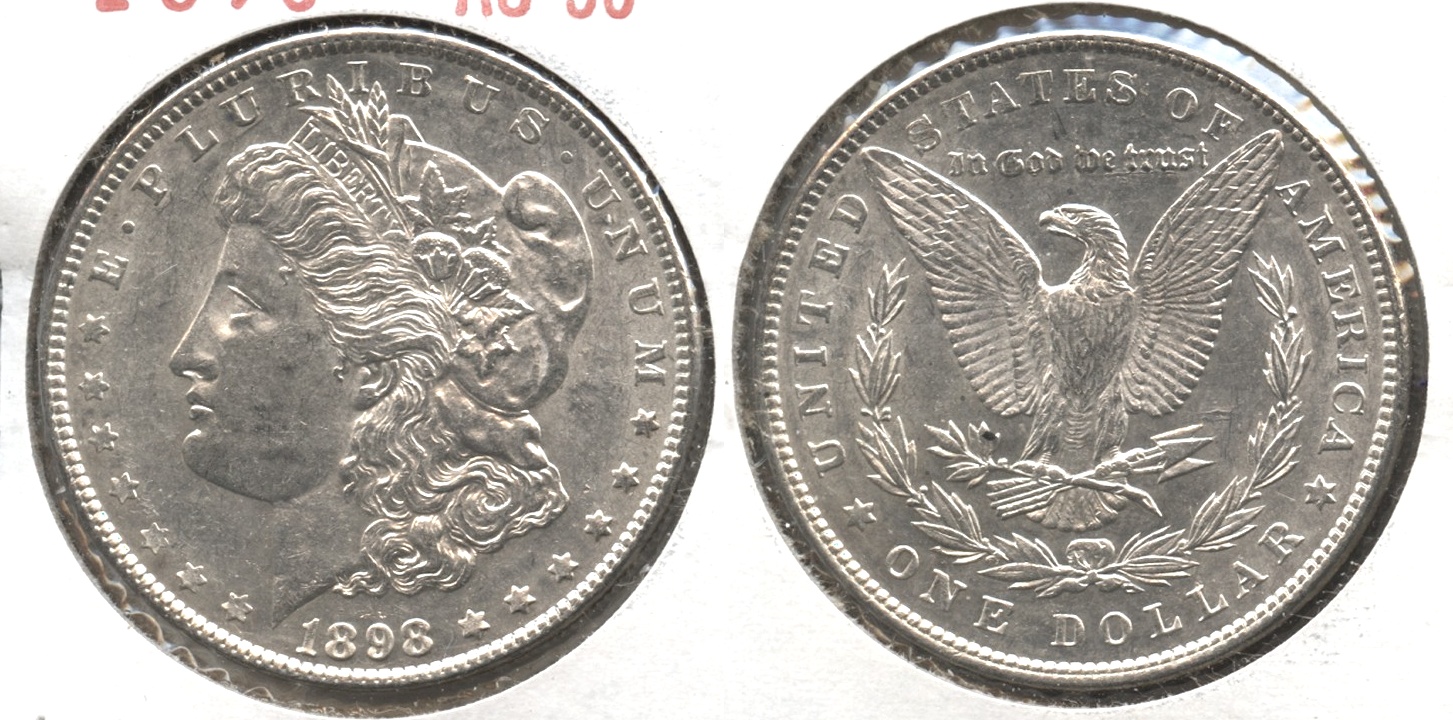 1898 Morgan Silver Dollar AU-50 #x