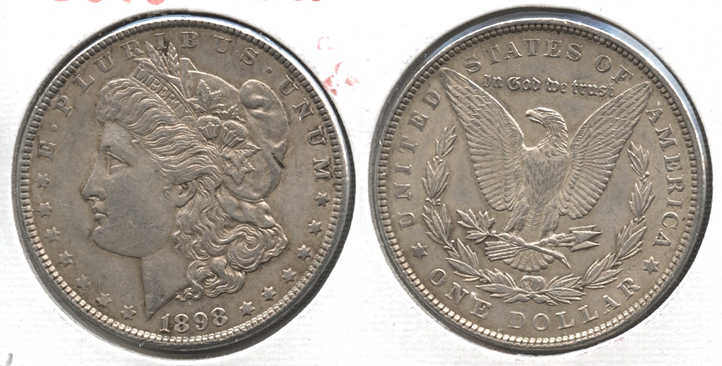 1898 Morgan Silver Dollar AU-50 #y