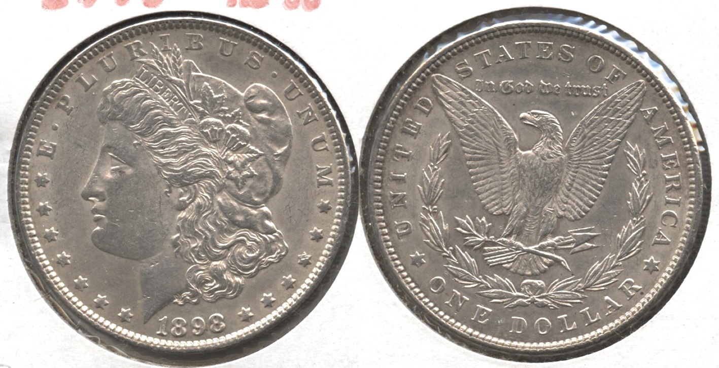 1898 Morgan Silver Dollar AU-50 #z