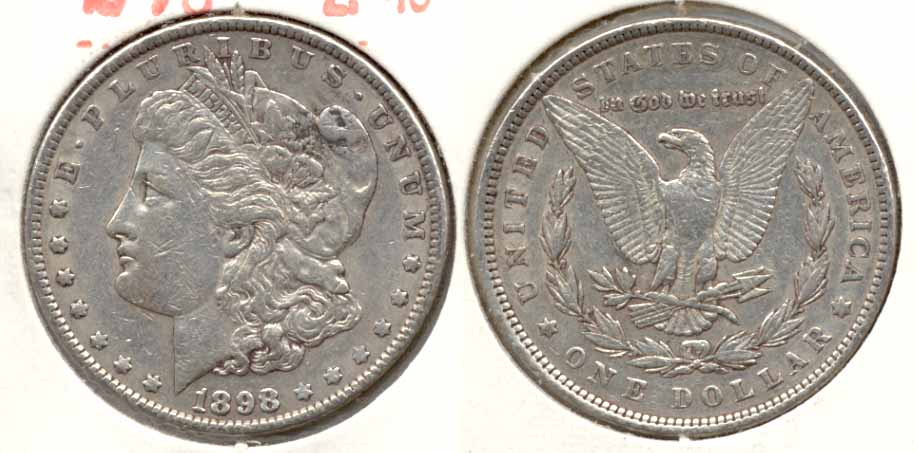 1898 Morgan Silver Dollar EF-40 j