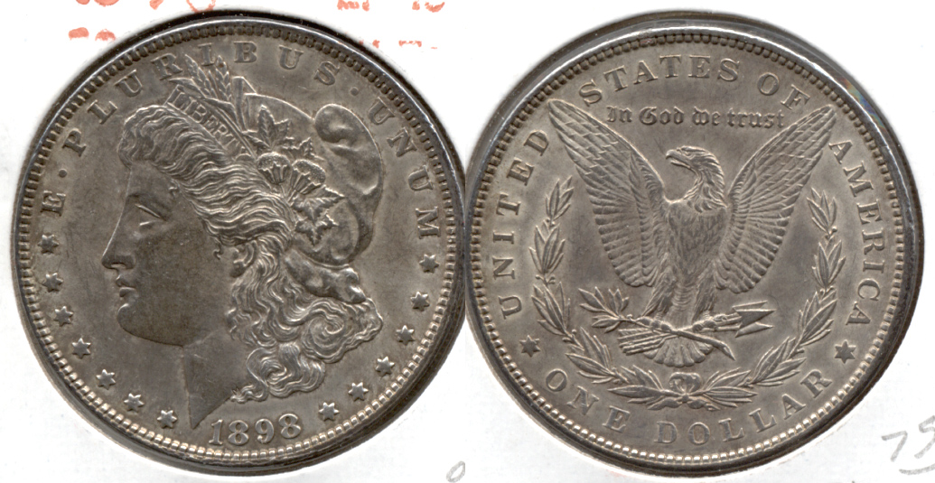 1898 Morgan Silver Dollar EF-45 d