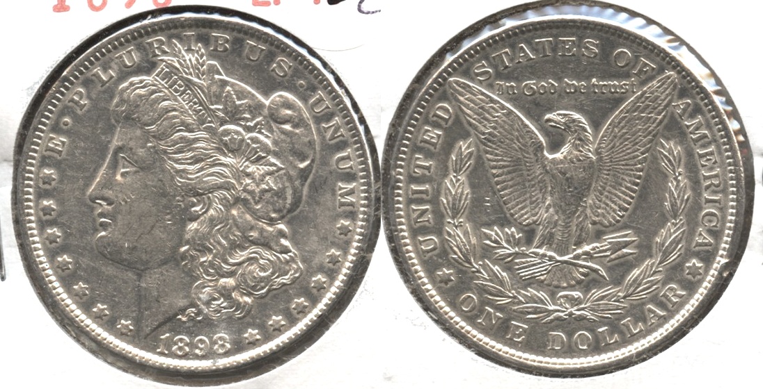 1898 Morgan Silver Dollar EF-45 #x Light Cleaning