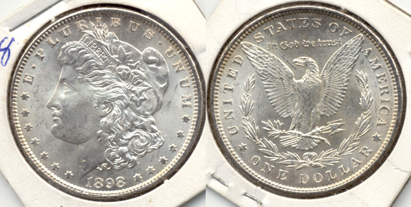 1898 Morgan Silver Dollar MS-63 b