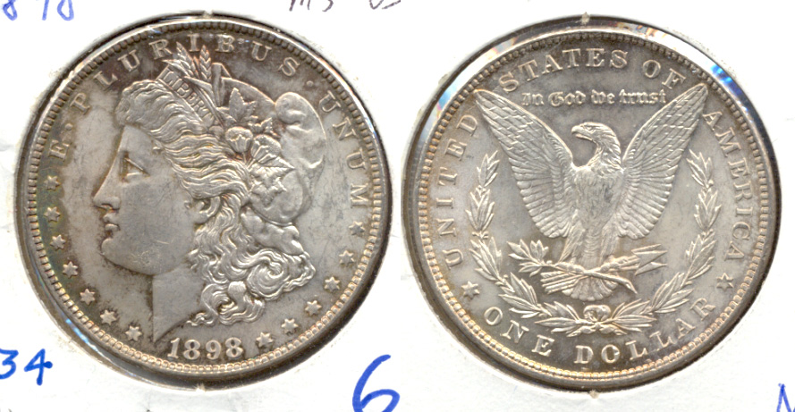 1898 Morgan Silver Dollar MS-63 d