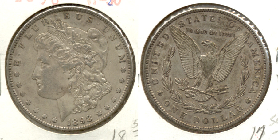 1898 Morgan Silver Dollar VF-20 a