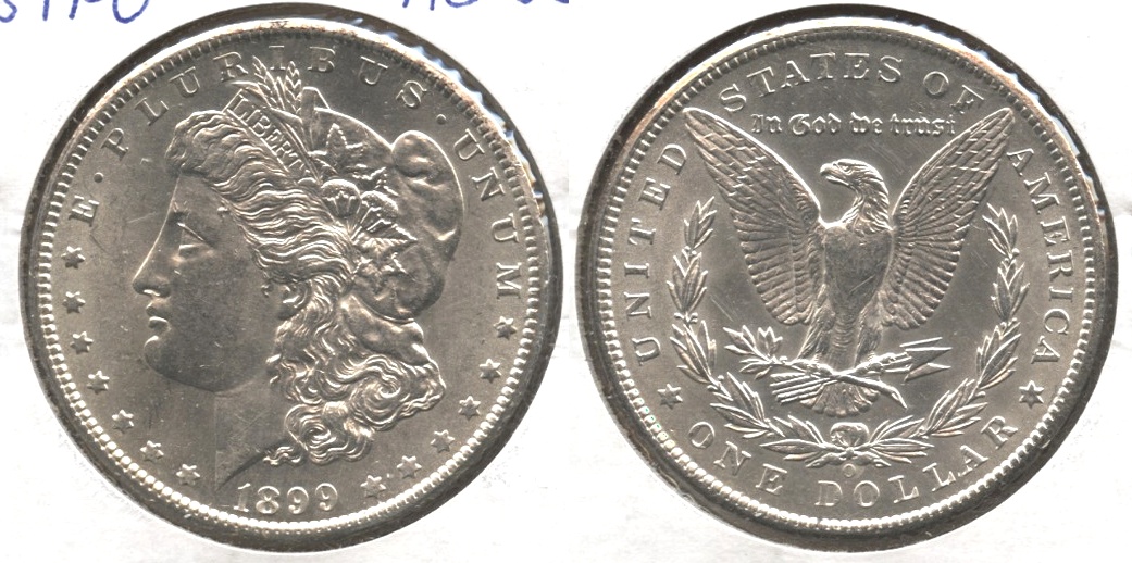 1899-O Morgan Silver Dollar AU-55