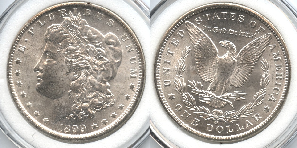 1899-O Morgan Silver Dollar AU-58