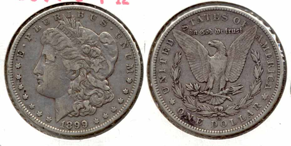 1899-O Morgan Silver Dollar Fine-12 c