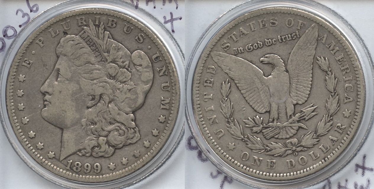 1899-O Morgan Silver Dollar Fine-12 #m VAM-4 Micro O Top-100