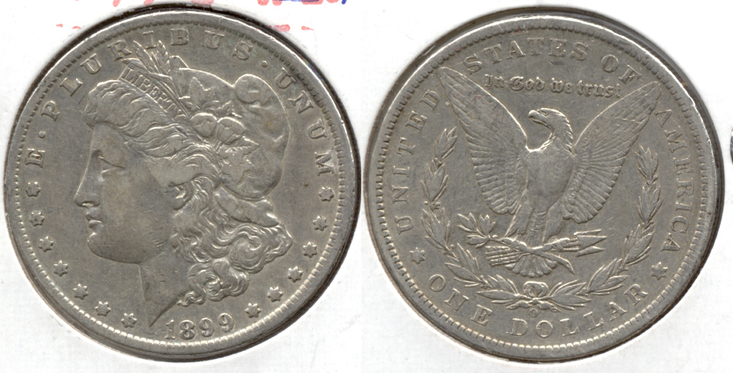 1899-O Morgan Silver Dollar Fine-15 a