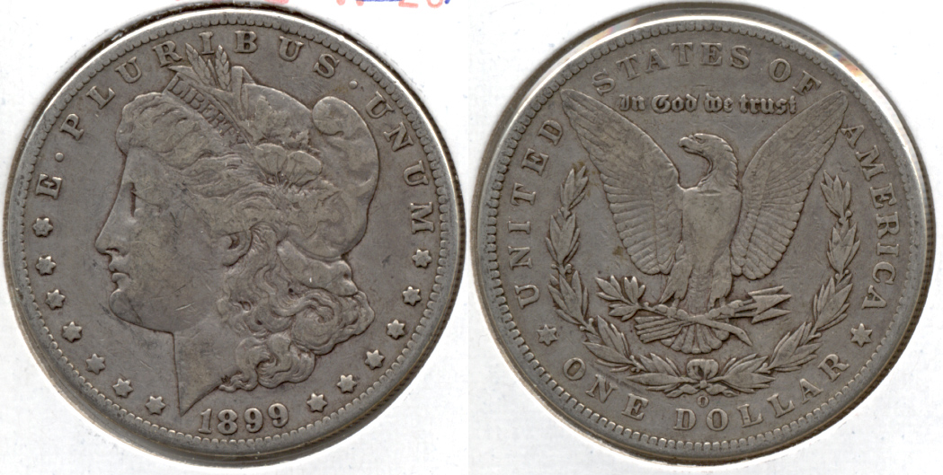 1899-O Morgan Silver Dollar Fine-15 b