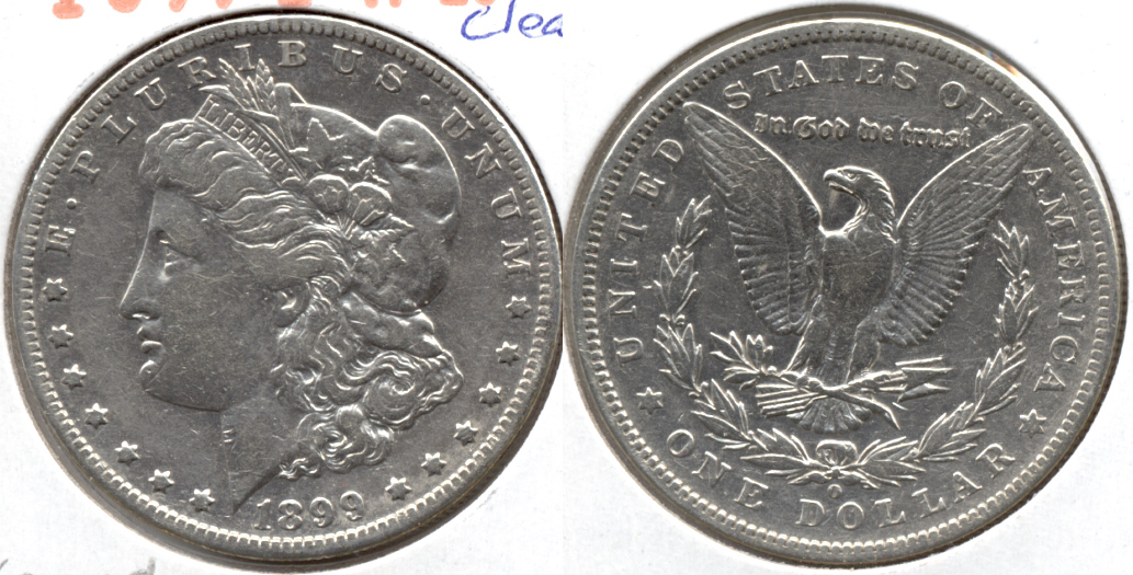 1899-O Morgan Silver Dollar VF-20 b Cleaned