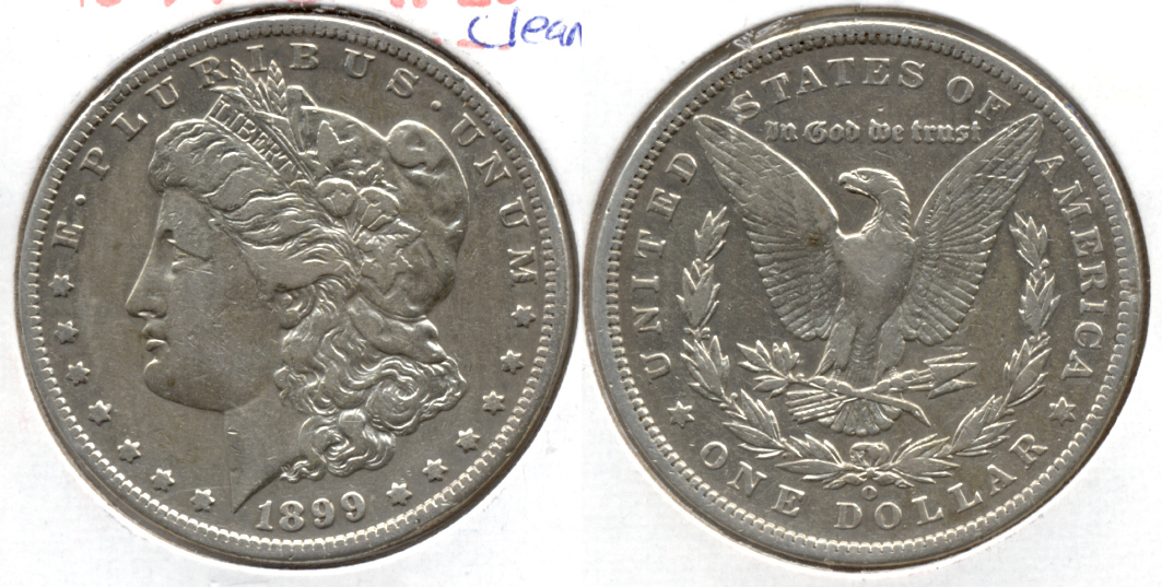 1899-O Morgan Silver Dollar VF-20 c Cleaned