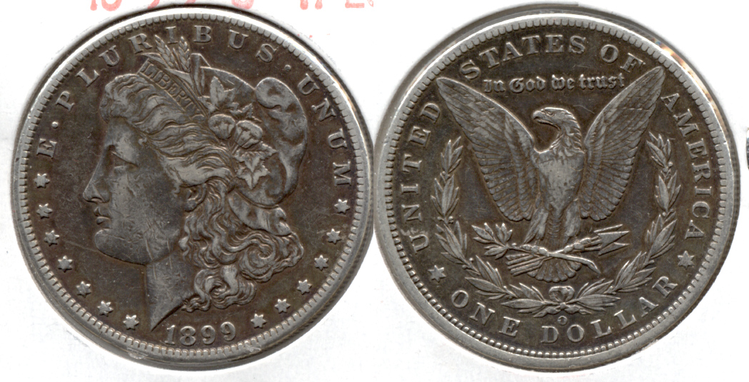 1899-O Morgan Silver Dollar VF-20 d