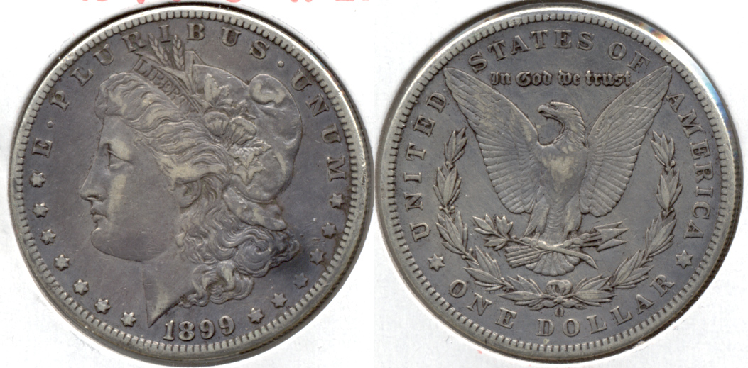 1899-O Morgan Silver Dollar VF-20 g