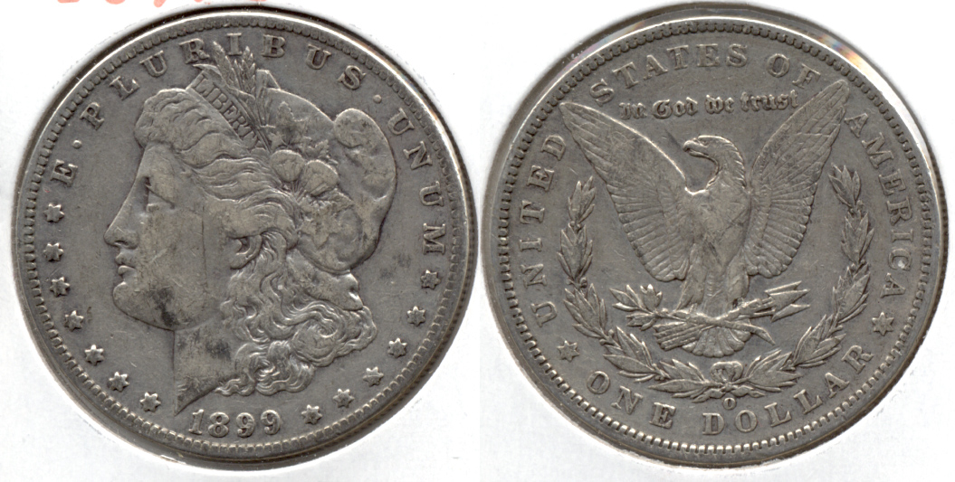 1899-O Morgan Silver Dollar VF-20 h