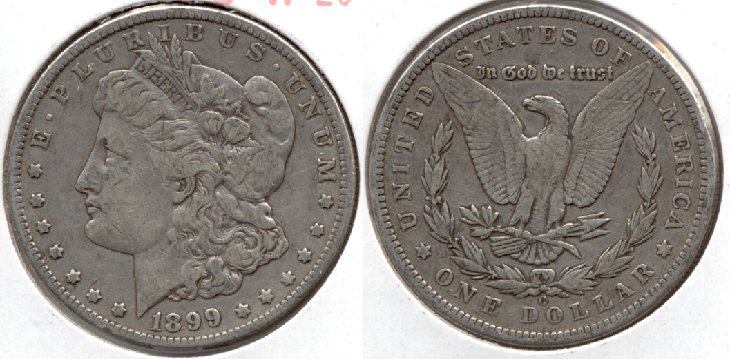1899-O Morgan Silver Dollar VF-20 i