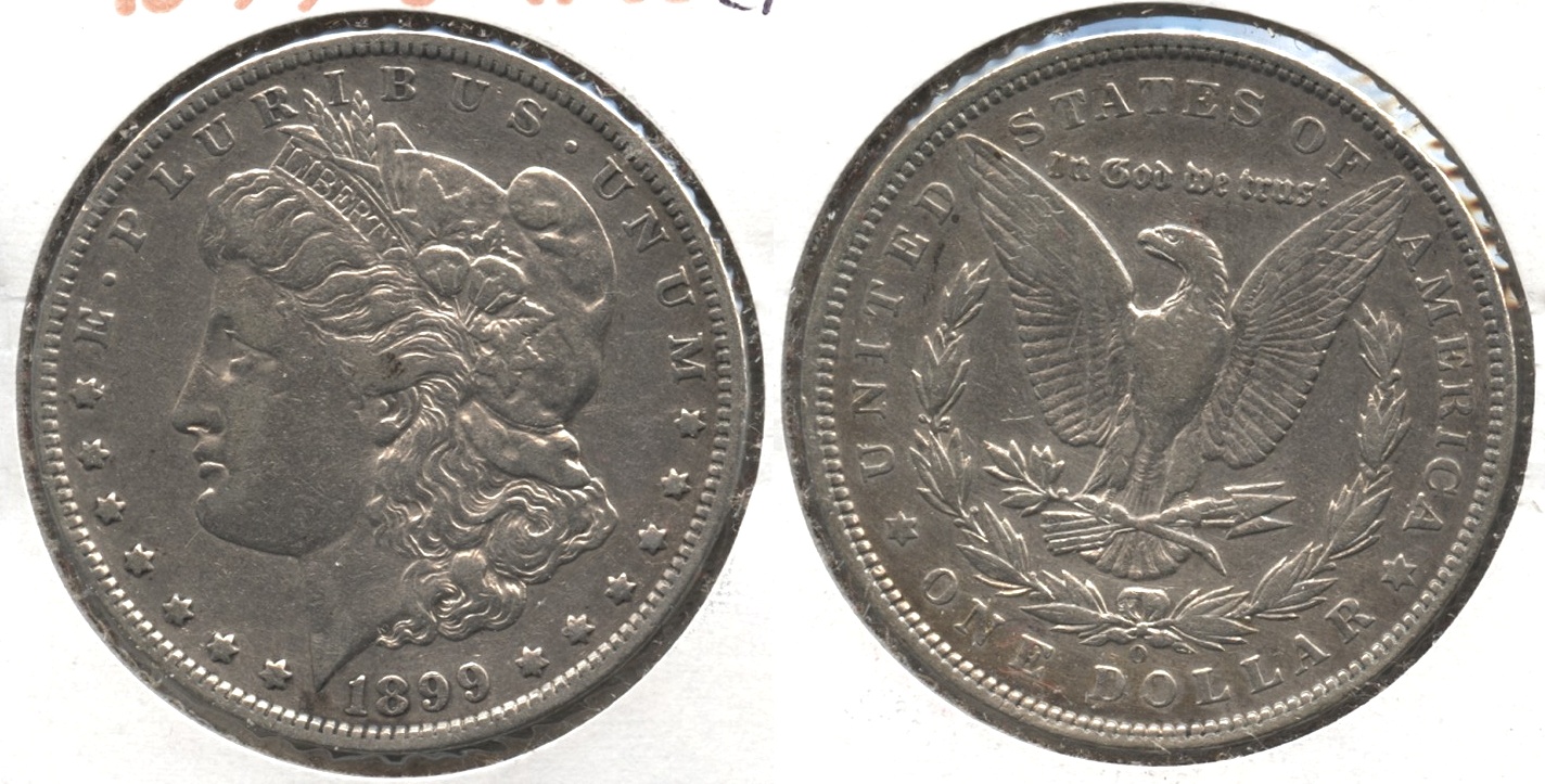 1899-O Morgan Silver Dollar VF-30 #c Cleaned