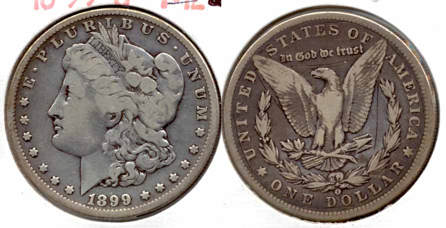 1899-O Morgan Silver Dollar VG-8 e
