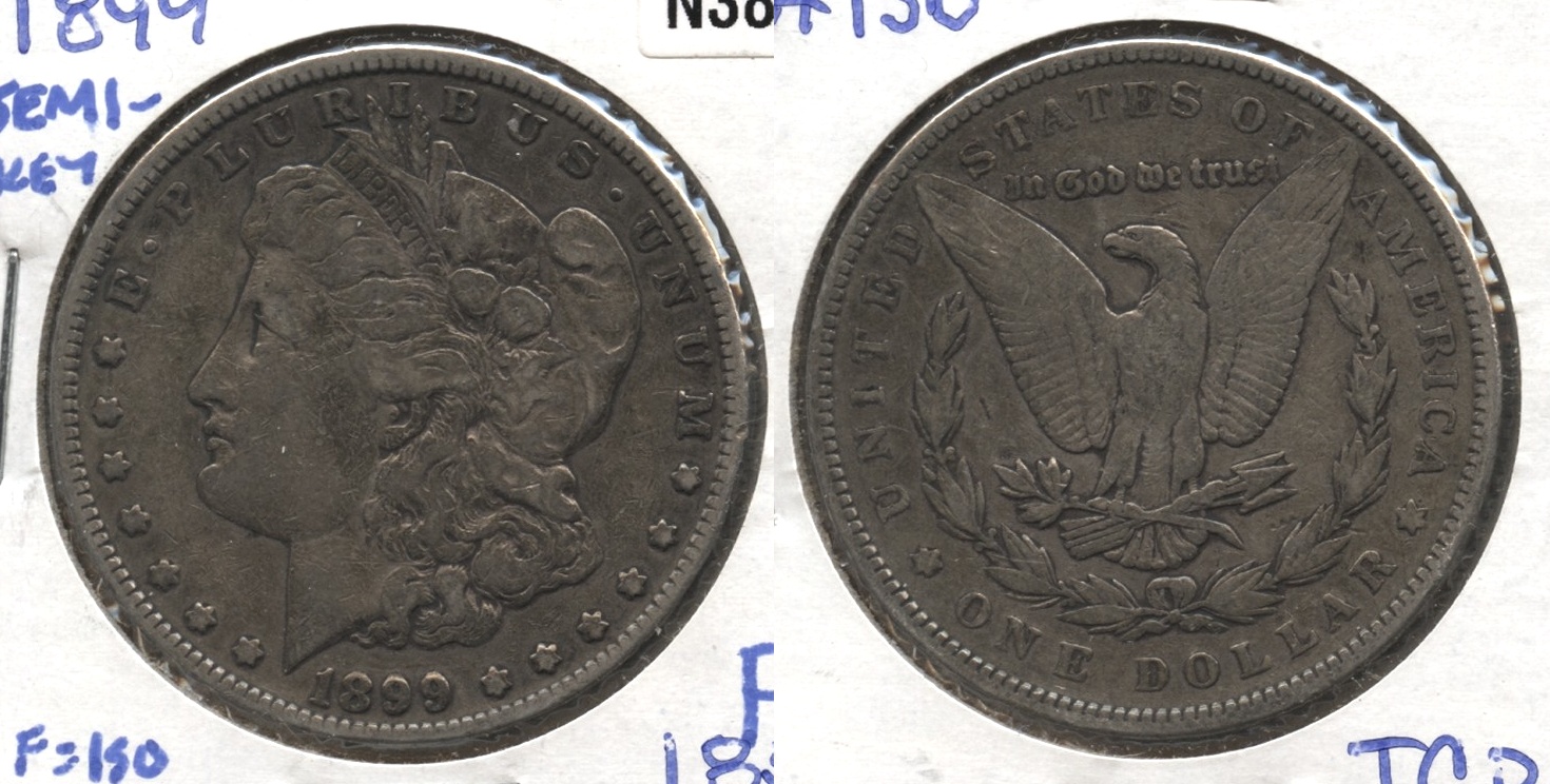 1899 Morgan Silver Dollar Fine-12