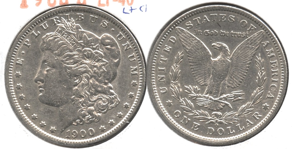 1900-O Morgan Silver Dollar EF-40 Lightly Cleaned