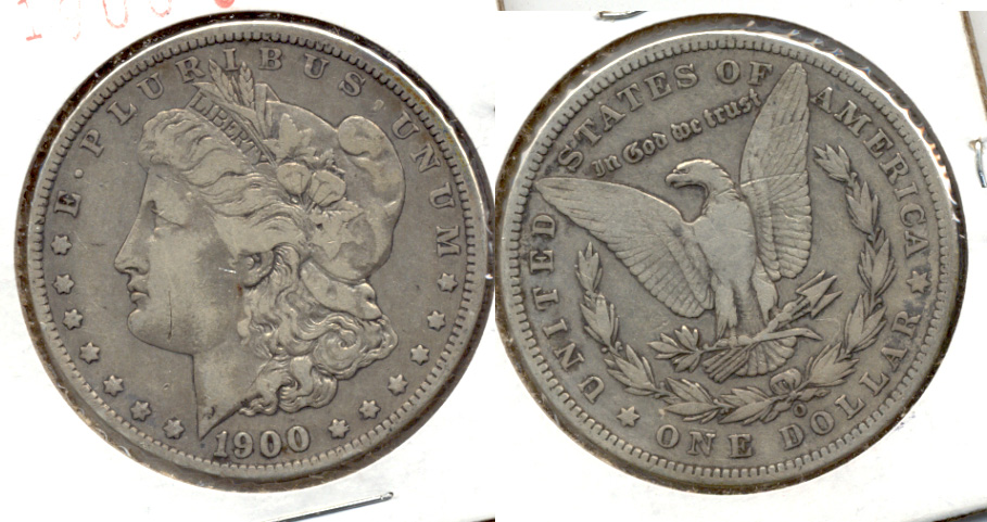 1900-O Morgan Silver Dollar Fine-12 a