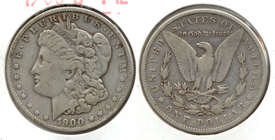 1900-O Morgan Silver Dollar Fine-12 d