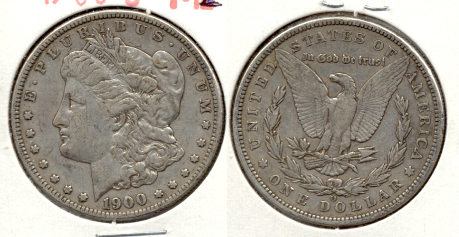 1900-O Morgan Silver Dollar Fine-12 e