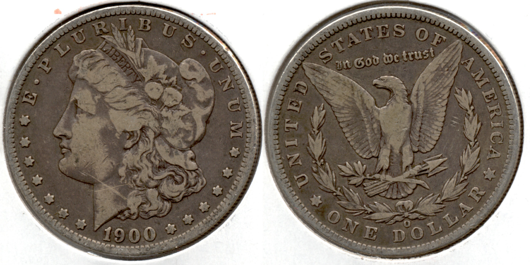 1900-O Morgan Silver Dollar Fine-12 k