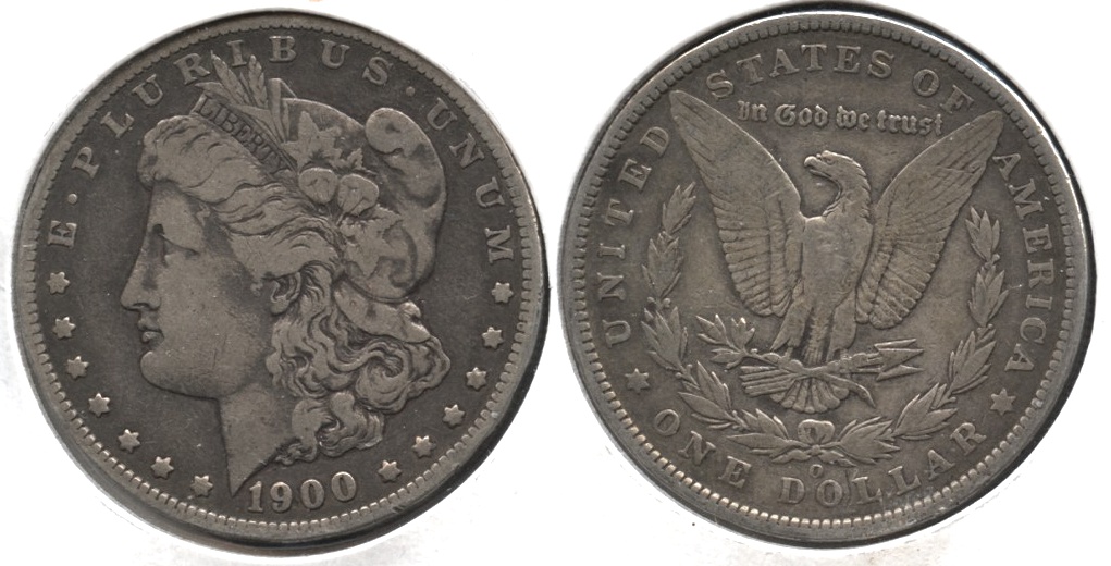 1900-O Morgan Silver Dollar Fine-12 #p