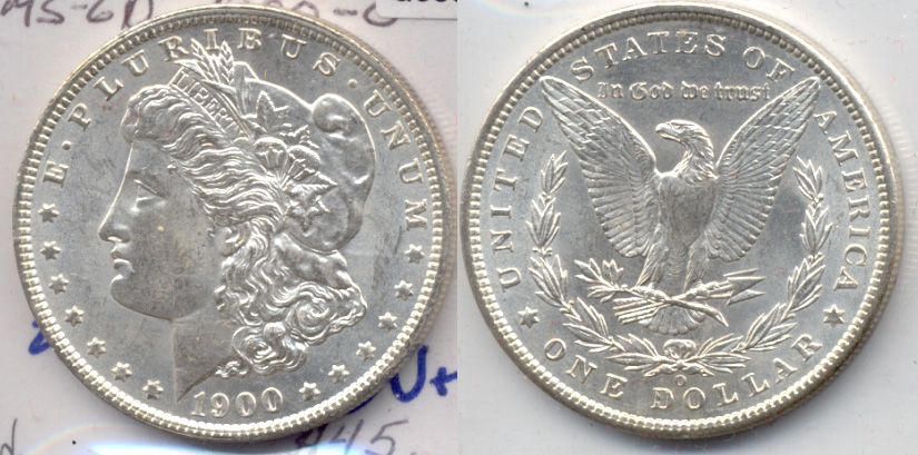 1900-O Morgan Silver Dollar MS-60 d