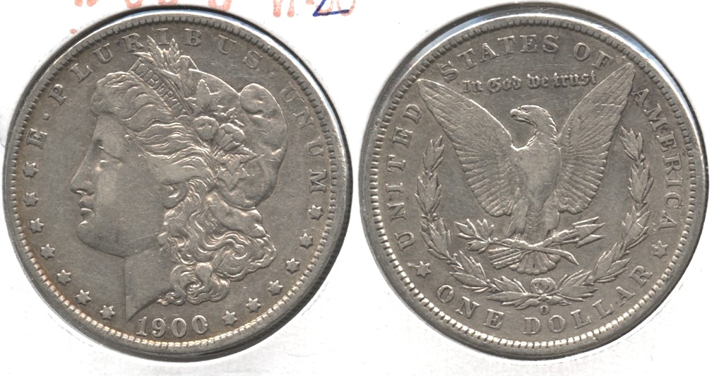 1900-O Morgan Silver Dollar VF-20 #l