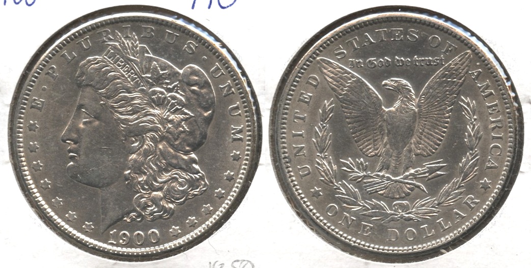1900 Morgan Silver Dollar AU-50 m