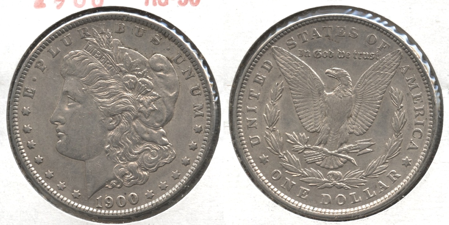 1900 Morgan Silver Dollar AU-50 #o